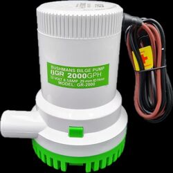 BILGE PUMP - BUSHMANS GR 2000 GPH - GOLD RAT
