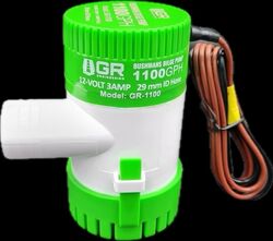 BILGE PUMP - BUSHMANS GR 1100 GPH - GOLD RAT