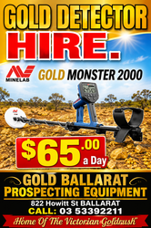 DETECTOR HIRE - MINELAB GOLD MONSTER 2000 - $65 PER DAY
