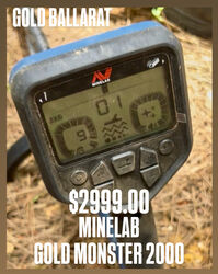 MINELAB GOLD MONSTER 2000 GOLD DETECTOR - MINELAB BALLARAT
