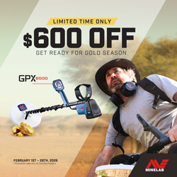 MINELAB GPX 6000 - GOLD DETECTOR + FREE HALF OR FULL DAY TRAINING