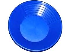 GOLD PAN 14 KEENE PLASTIC BLUE