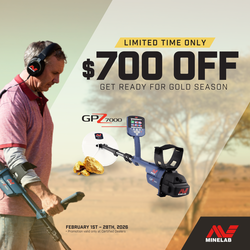 MINELAB GPZ 7000   GOLD DETECTOR + FREE HALF OR FULL DAY TRAINING