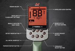 Minelab X-TERRA PRO Detector Screen