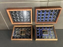 SHARON+39S GOLD DISPLAY BOXES BLACK INSERT 14 POD 2 x SPECIUM + SQUARE