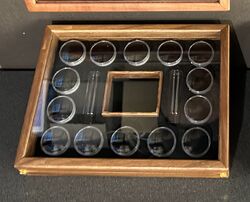 SHARON+39S GOLD DISPLAY BOXES BLACK INSERT 16 POD 2 x SPECIUM + SQUARE